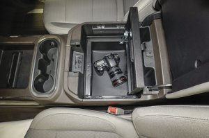 GMC Sierra 3500HD Console Safe - Tuffy Products - W/ Combo Lock, Flow-Thru Console - Black - `20-`24